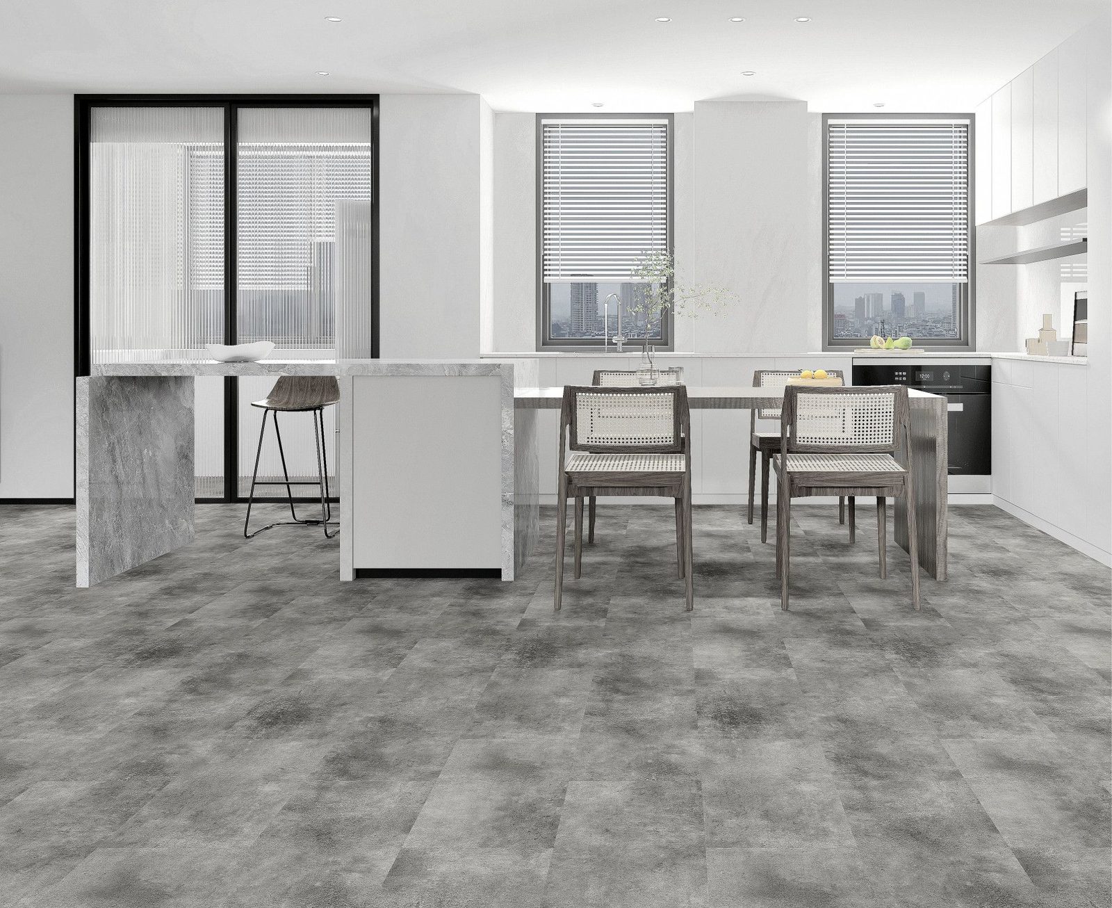 Stone Inspired SPC flooring application example