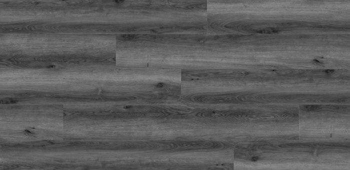SPC rigid vinyl flooring with a wood-look surface texture